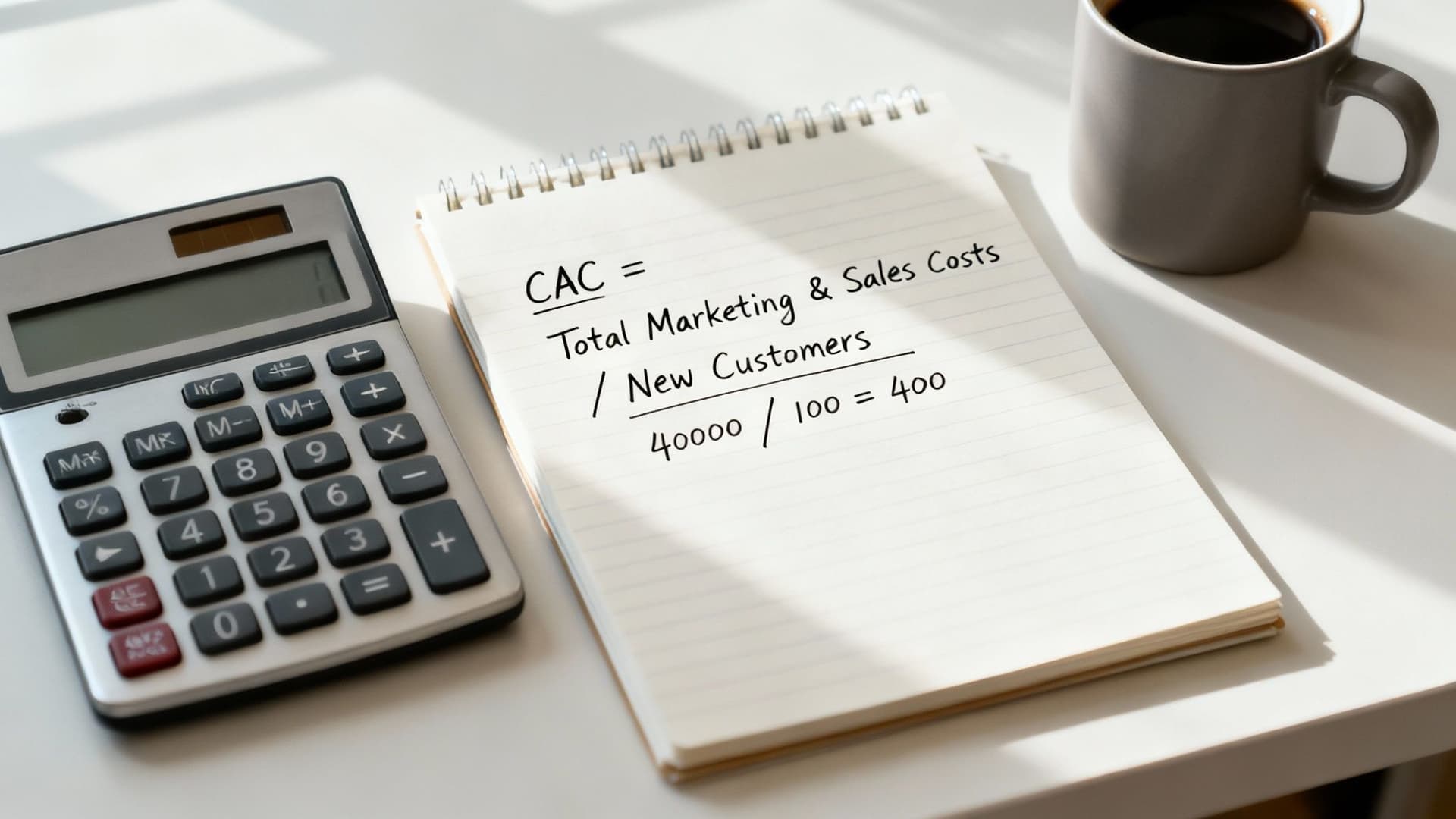 Formula for customer acquisition cost