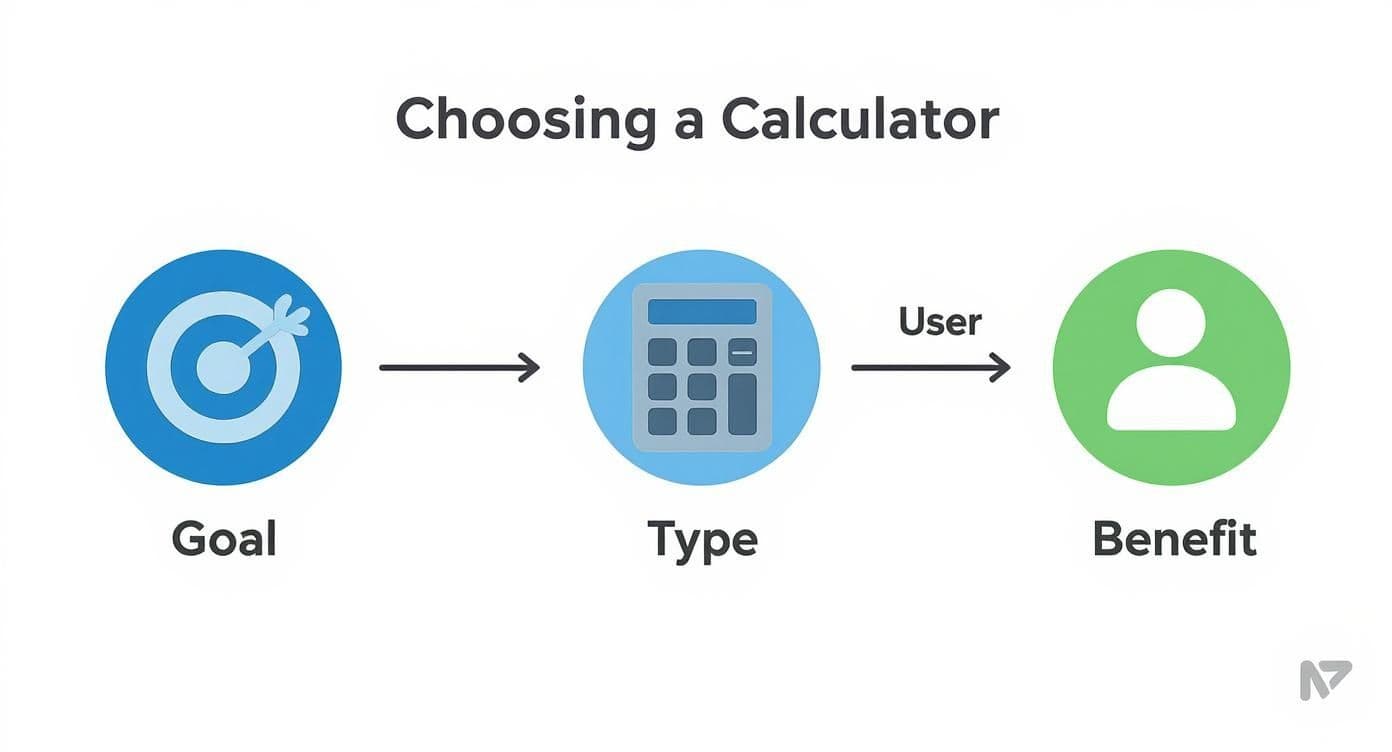 Infographic about interactive calculator for website