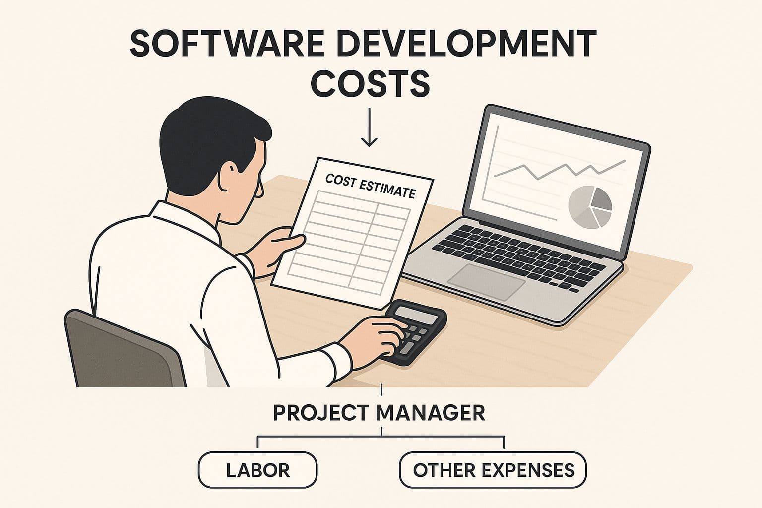 Infographic about cost management in it project